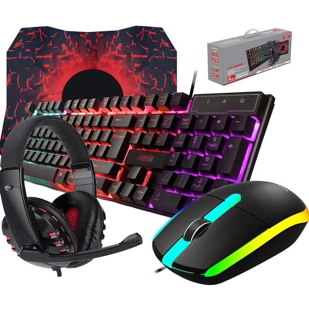 Gaming Keyboard Mouse And Headset Combo - Wired Gaming Keyboard and Mouse Headset