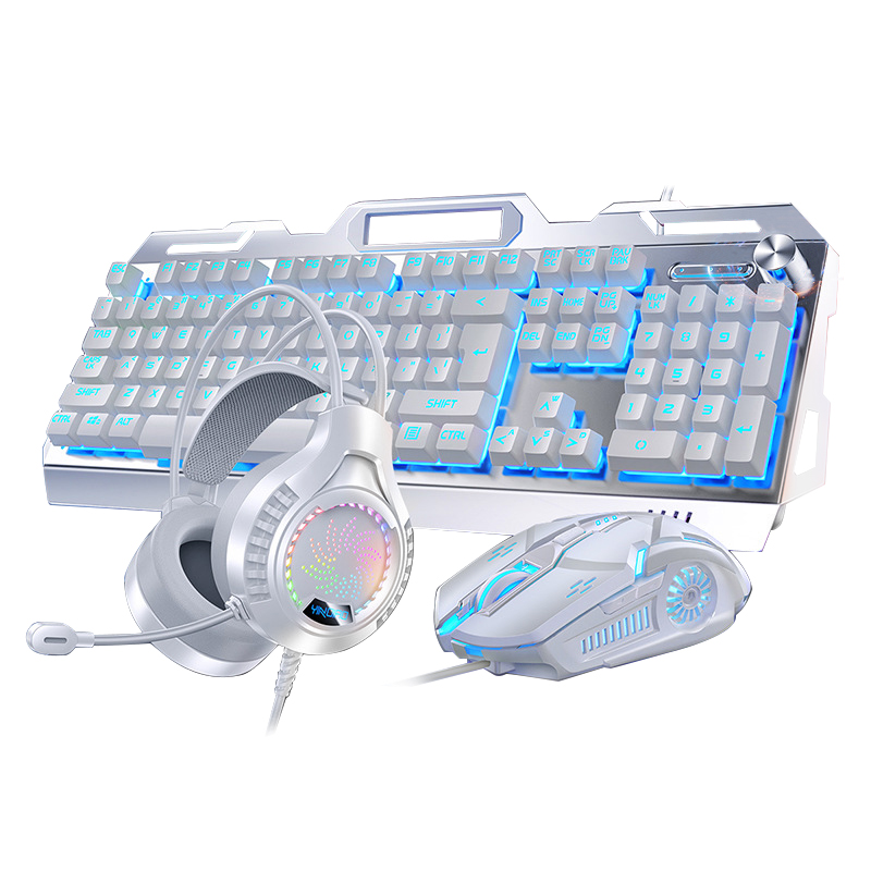 Gaming Keyboard Mouse And Headset Combo - Hot sale 3-in-1 color backlit 104-button