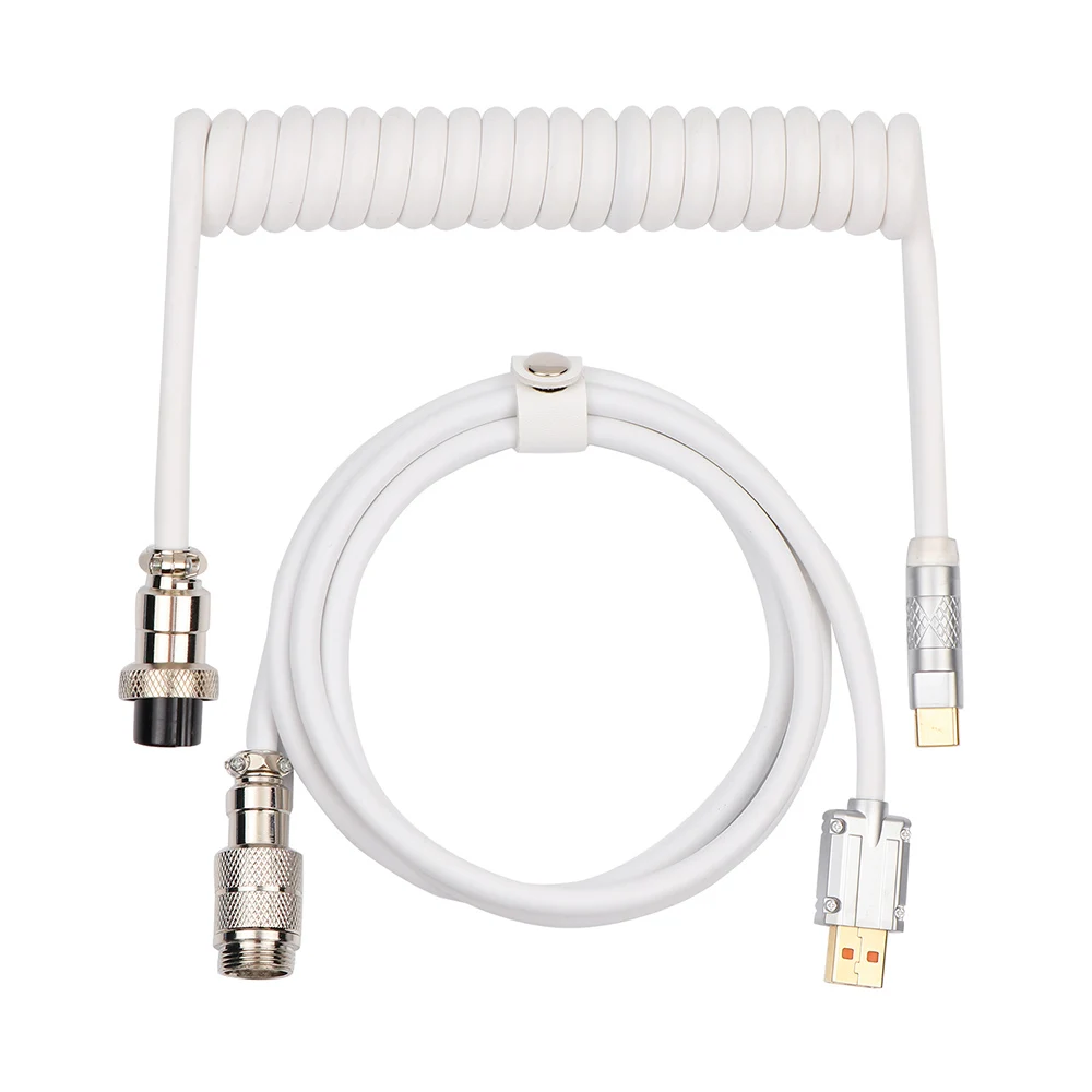 Gaming Keyboard Types - EPOMAKER Puff Aviator Coiled USB Cable