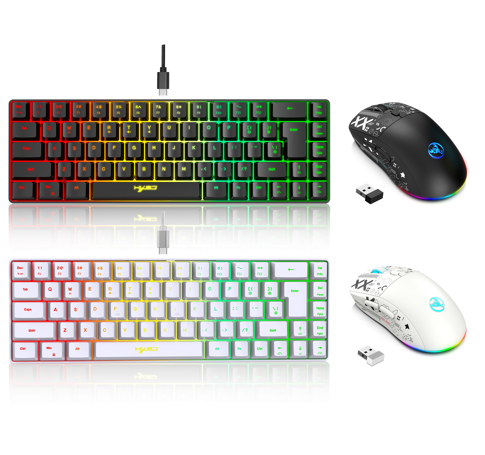 Gaming Keyboard Mouse And Headset Combo - 60% gaming Keyboard and mouse combo
