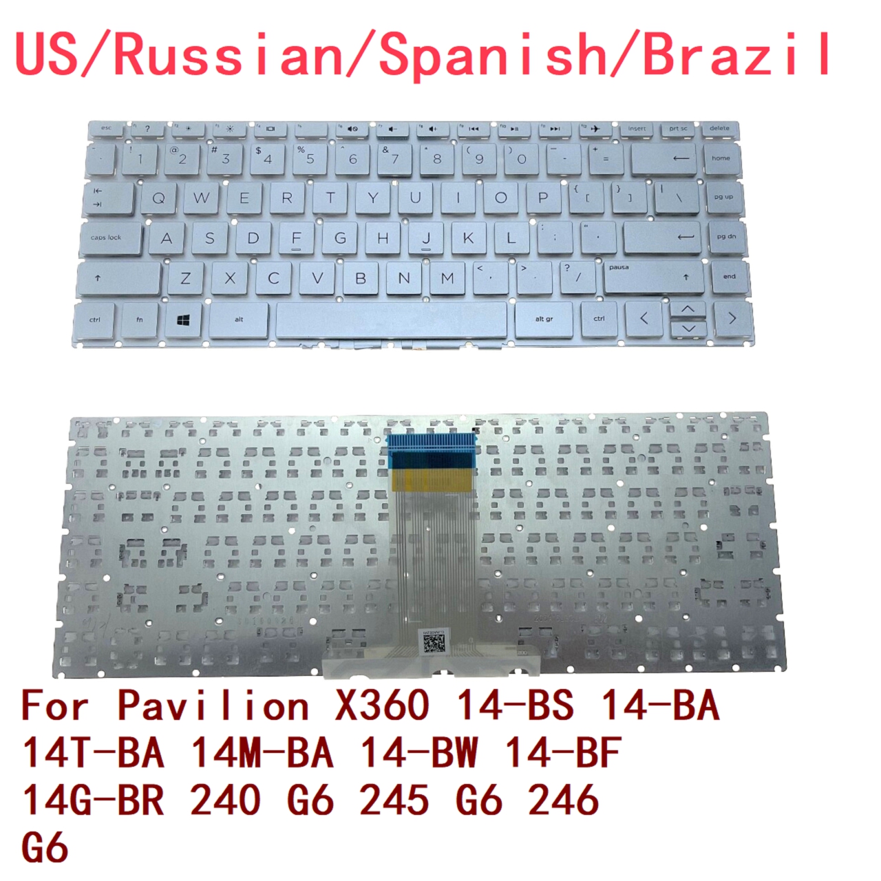 Gaming Keyboard Hp - US RU SP BR Backlit Keyboard