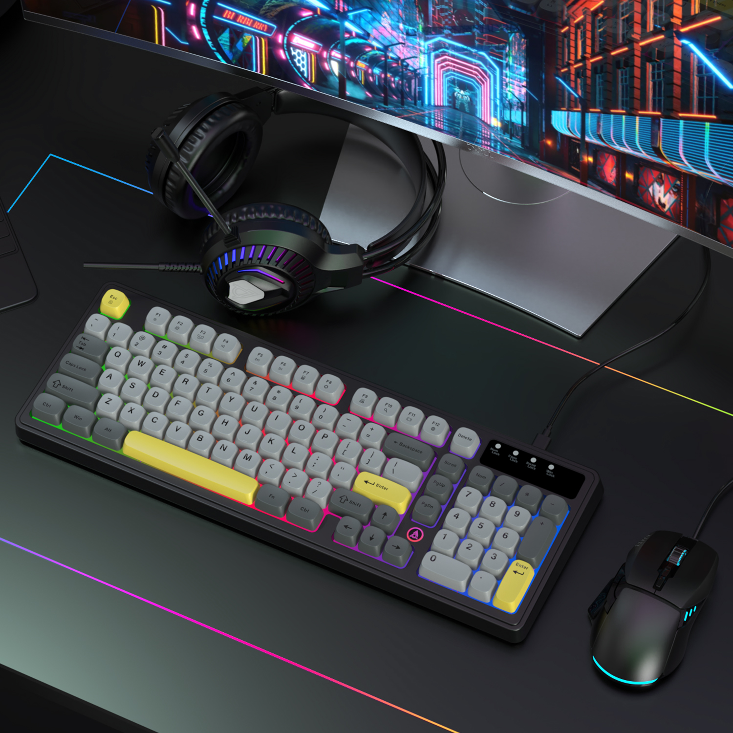 AJAZZ AT120 Bundle: Gaming Key – Gaming Keyboard Mouse Set recenzja i cena
