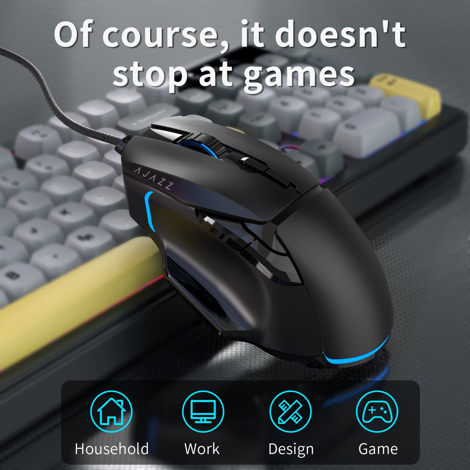 AJAZZ AT120 Bundle: Gaming Key – Gaming Keyboard Mouse Set recenzja i cena
