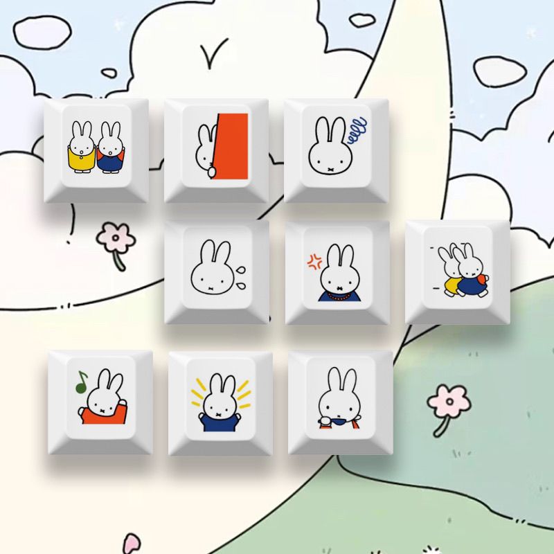 New Miffy rabbit cartoon cute  – Gaming Keyboard Mechanical recenzja i cena