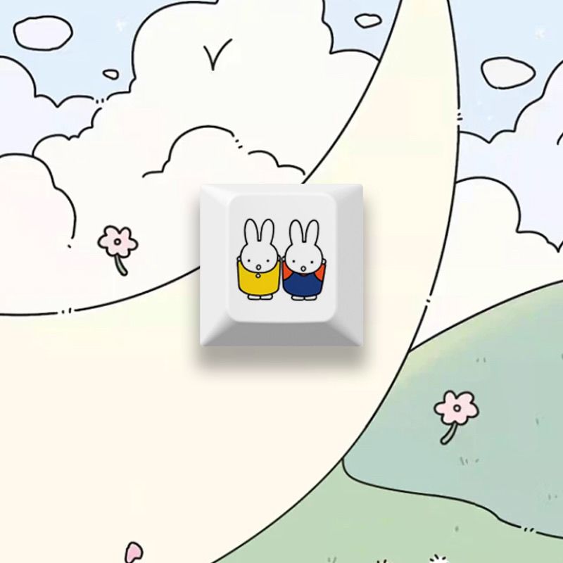 New Miffy rabbit cartoon cute  – Gaming Keyboard Mechanical recenzja i cena