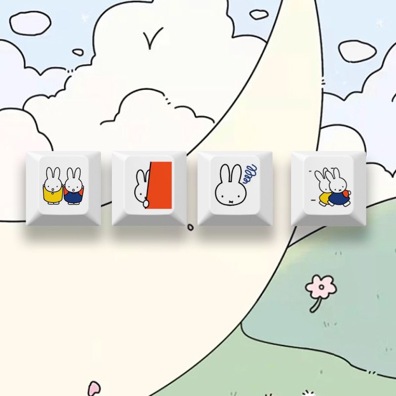 New Miffy rabbit cartoon cute  – Gaming Keyboard Mechanical recenzja i cena