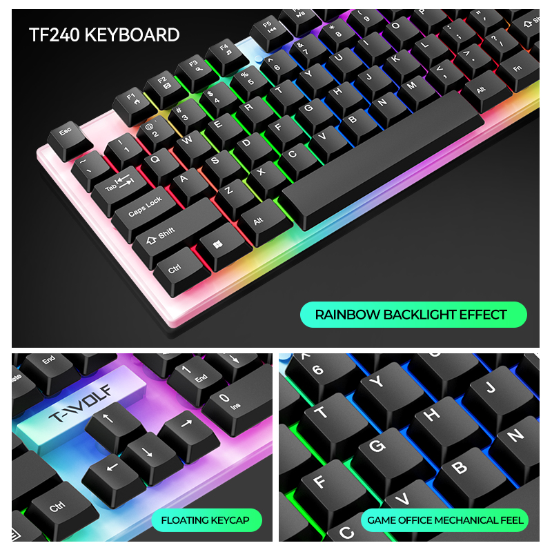 PC Mouse Keyboard Headset Mous – Gaming Keyboard Mouse And Headset Combo recenzja i cena