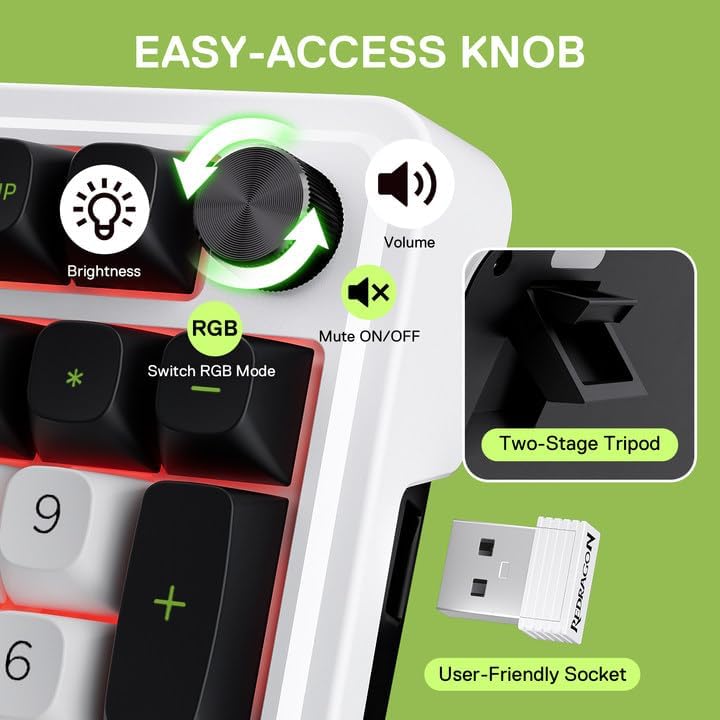 Redragon K686 PRO 98 Keys Wire – Gaming Keyboard No Noise recenzja i cena