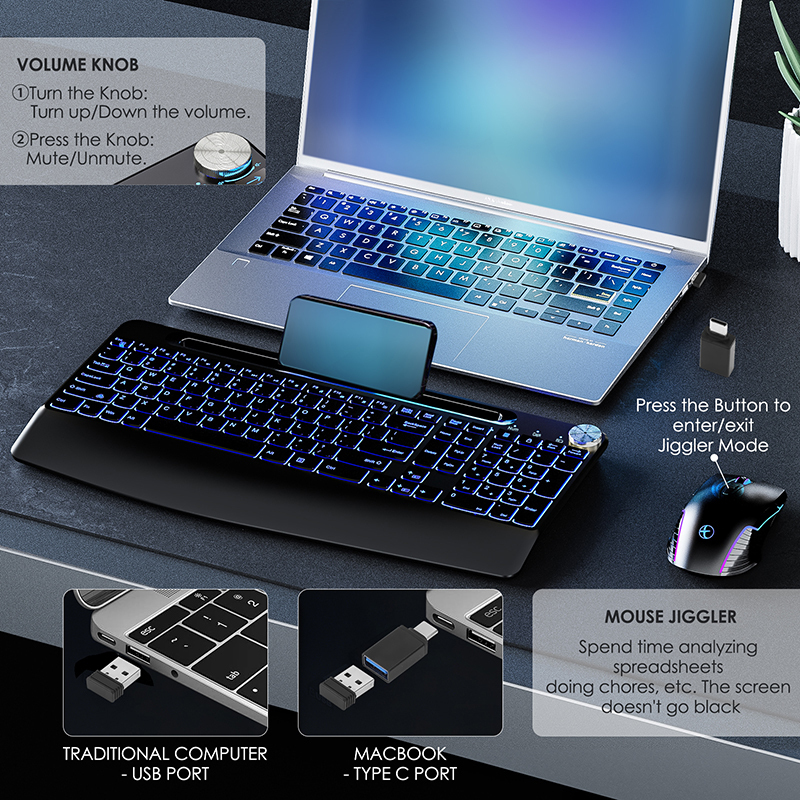 2.4G&Type-C Wireless Keyboard  – Gaming Keyboard Types recenzja i cena