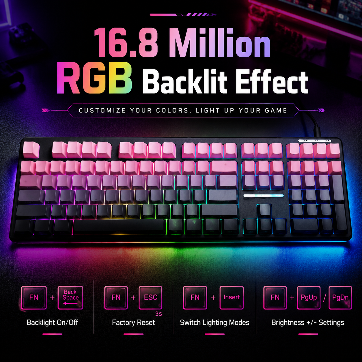 TROVANCO V108 Bluetooth Keyboa – Gaming Keyboard No Noise recenzja i cena