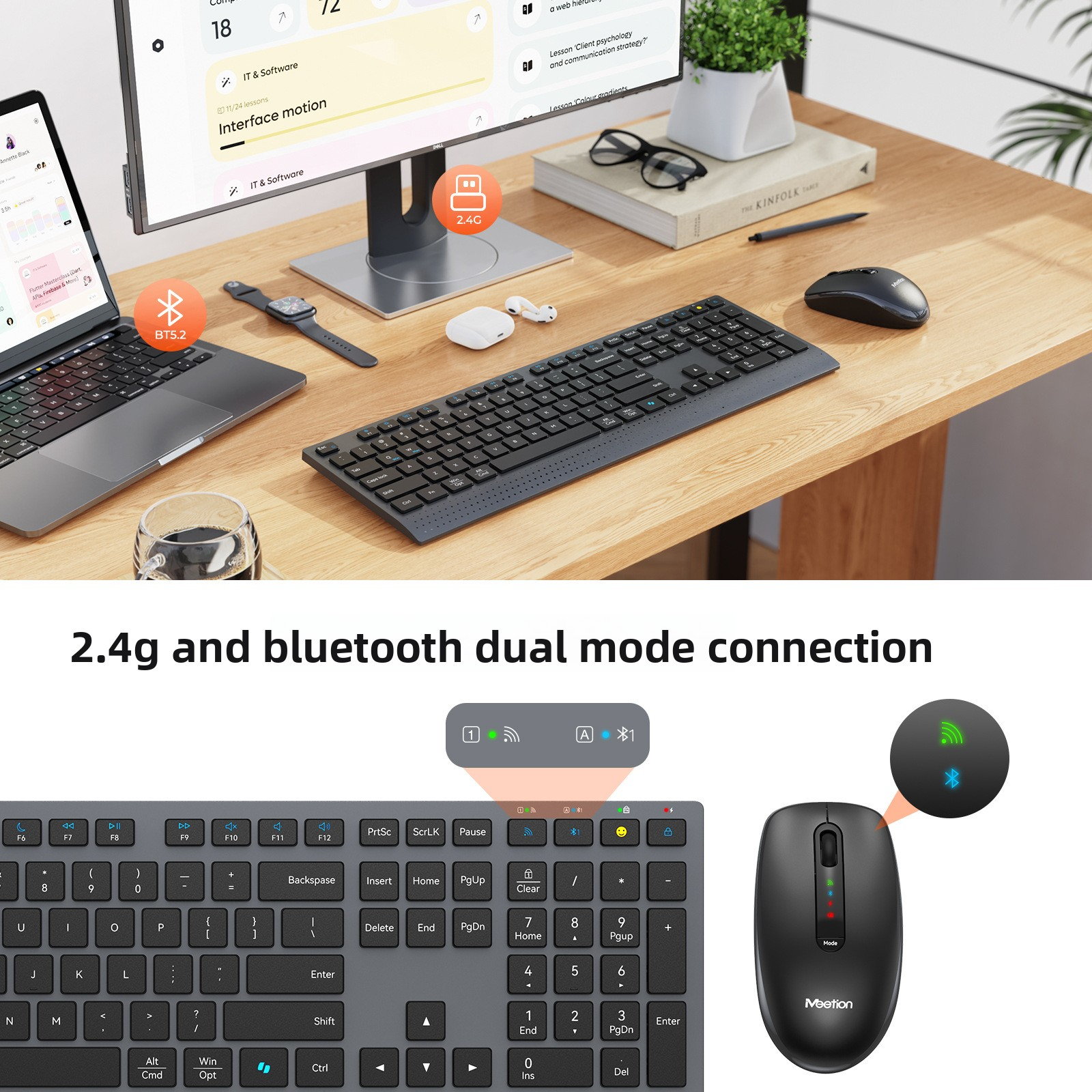 Dual-mode 2.4G Wireless Keyboa – Gaming Keyboard Mouse And Headset Combo recenzja i cena