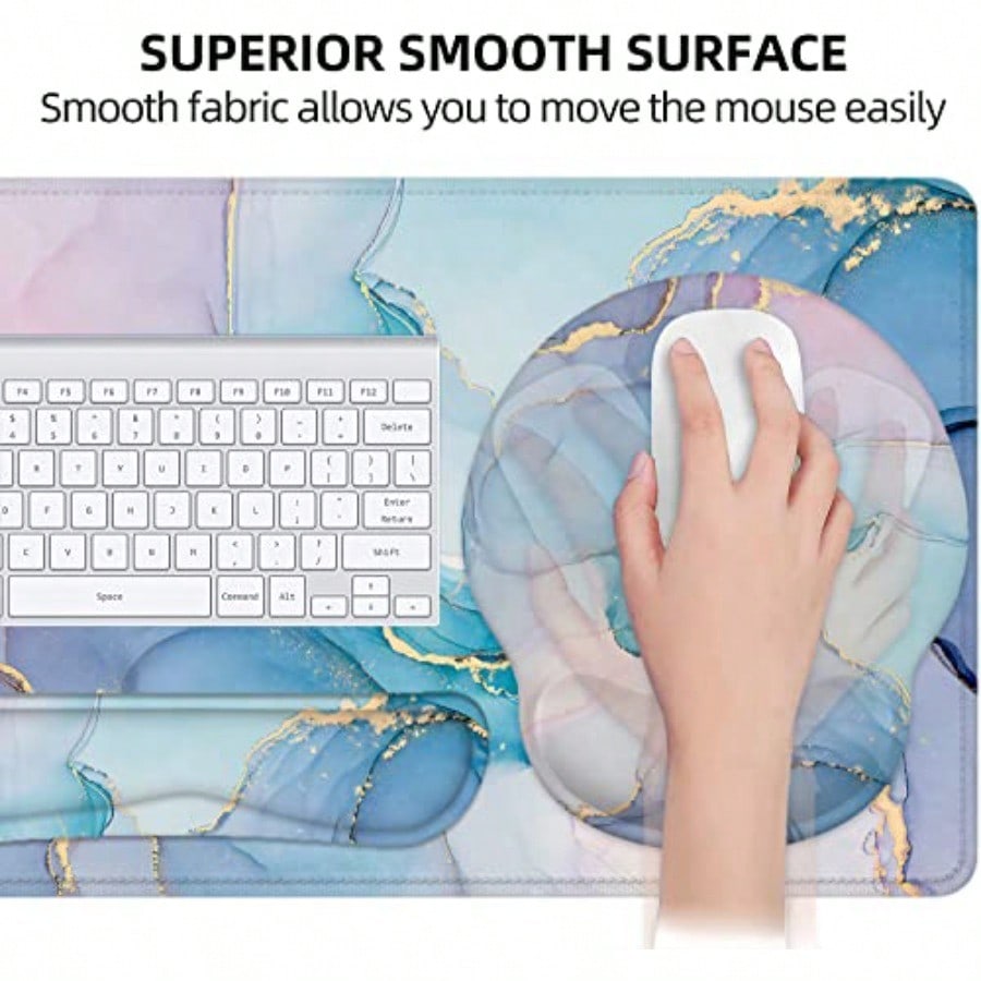 Mouse Pad with Wrist Rest Larg – Gaming Keyboard Mouse Set recenzja i cena