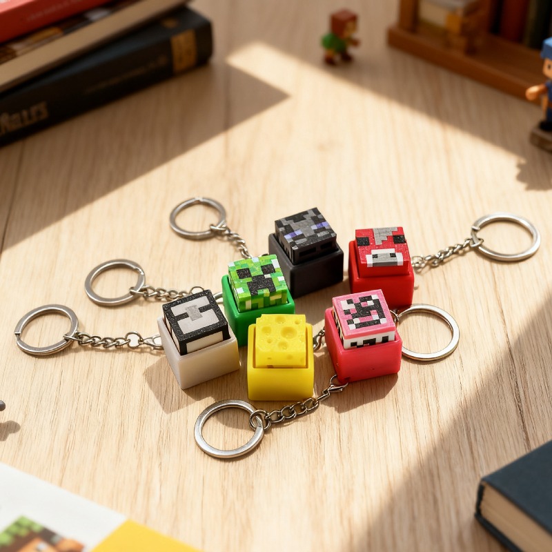 6pcs Hot 3D Printed Minecrafts – Gaming Keyboard Mechanical recenzja i cena