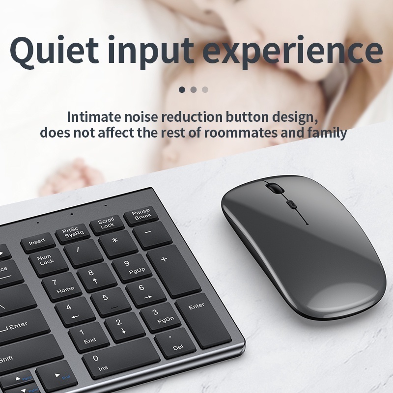 Jomaa Slim Rechargeable Blueto – Gaming Keyboard Mouse And Headset Combo recenzja i cena