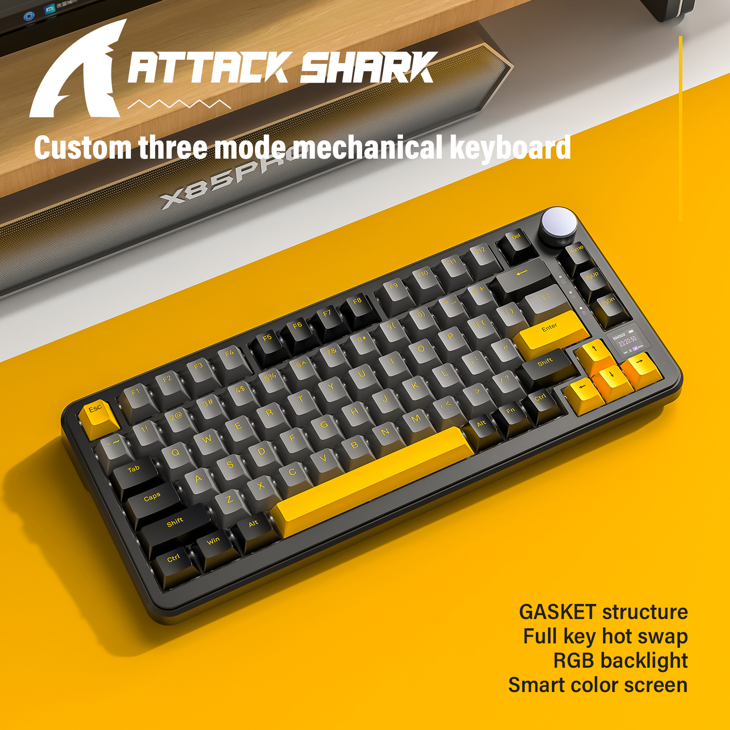 Attack Shark X85 PRO Smart RGB – Gaming Keyboard Mechanical recenzja i cena