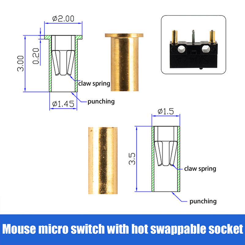 10/100PCS Mechanical Keyboard  – Hot Swap Pcb recenzja i cena