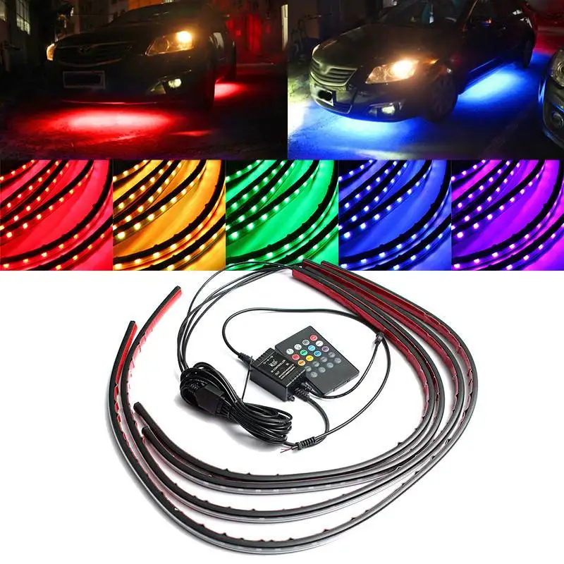 4x Waterproof RGB 5050 SMD Fle – Rgb Underglow Strip recenzja i cena