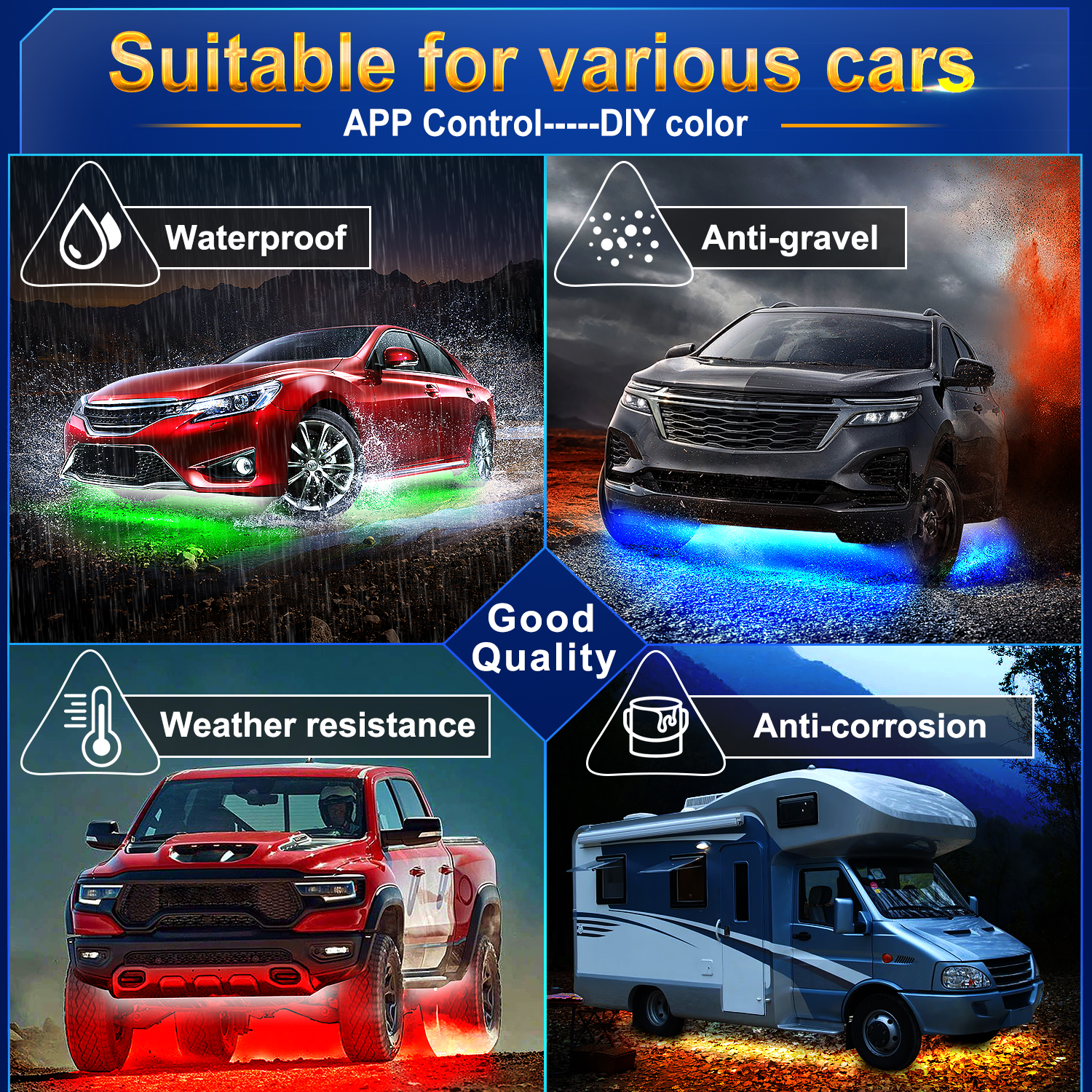 RGB Car Underglow Strip Lights – Rgb Underglow Strip recenzja i cena