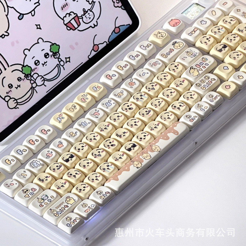 Chiikawa Cute Emoji Keycap Set – Gaming Keyboard Emoji recenzja i cena