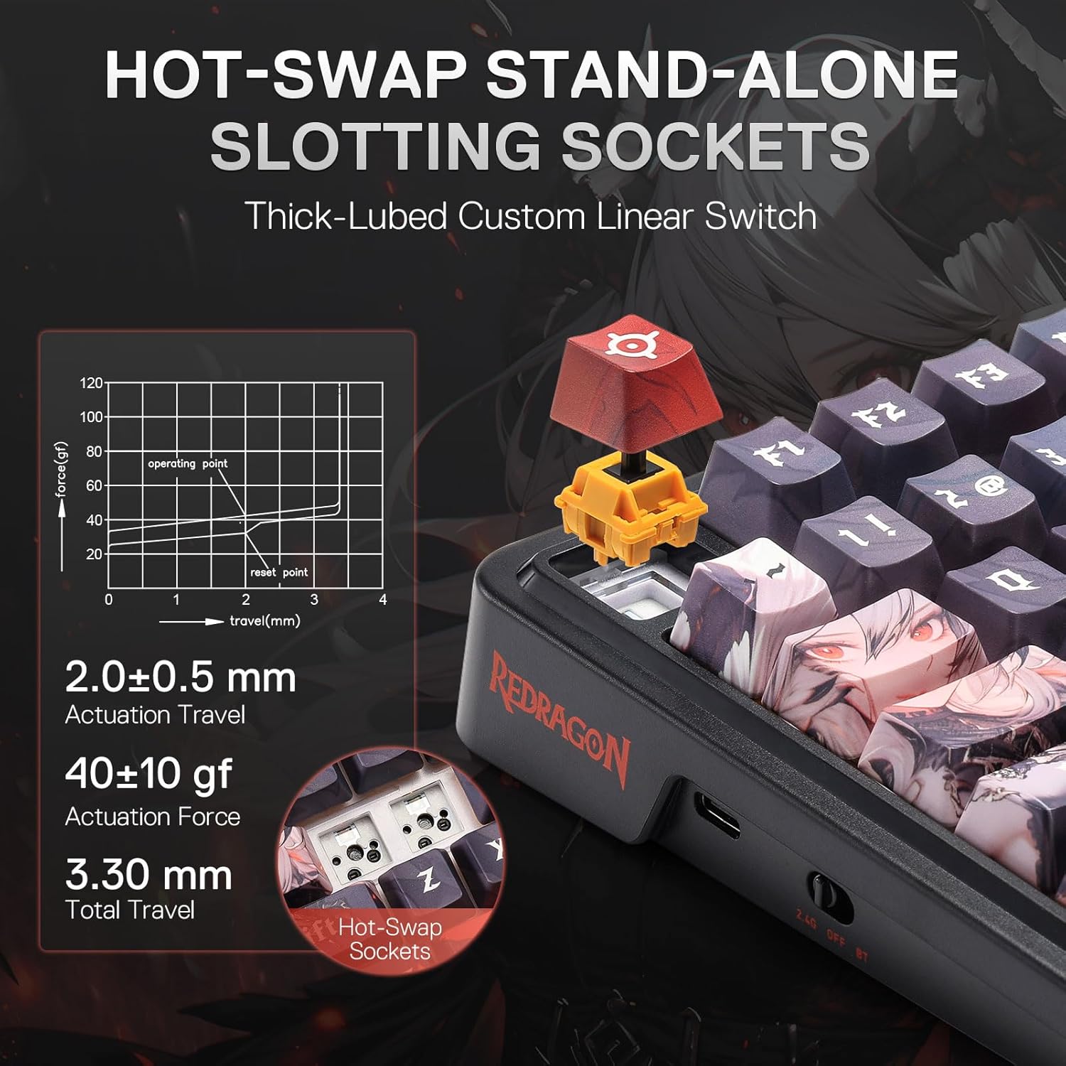 Redragon Wireless Gasket Gamin – Gaming Keyboard Mobile recenzja i cena