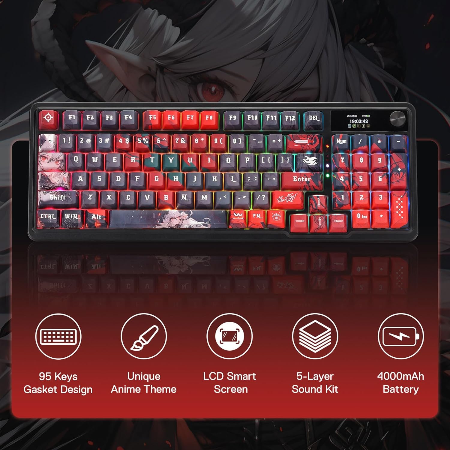 Redragon Wireless Gasket Gamin – Gaming Keyboard Mobile recenzja i cena