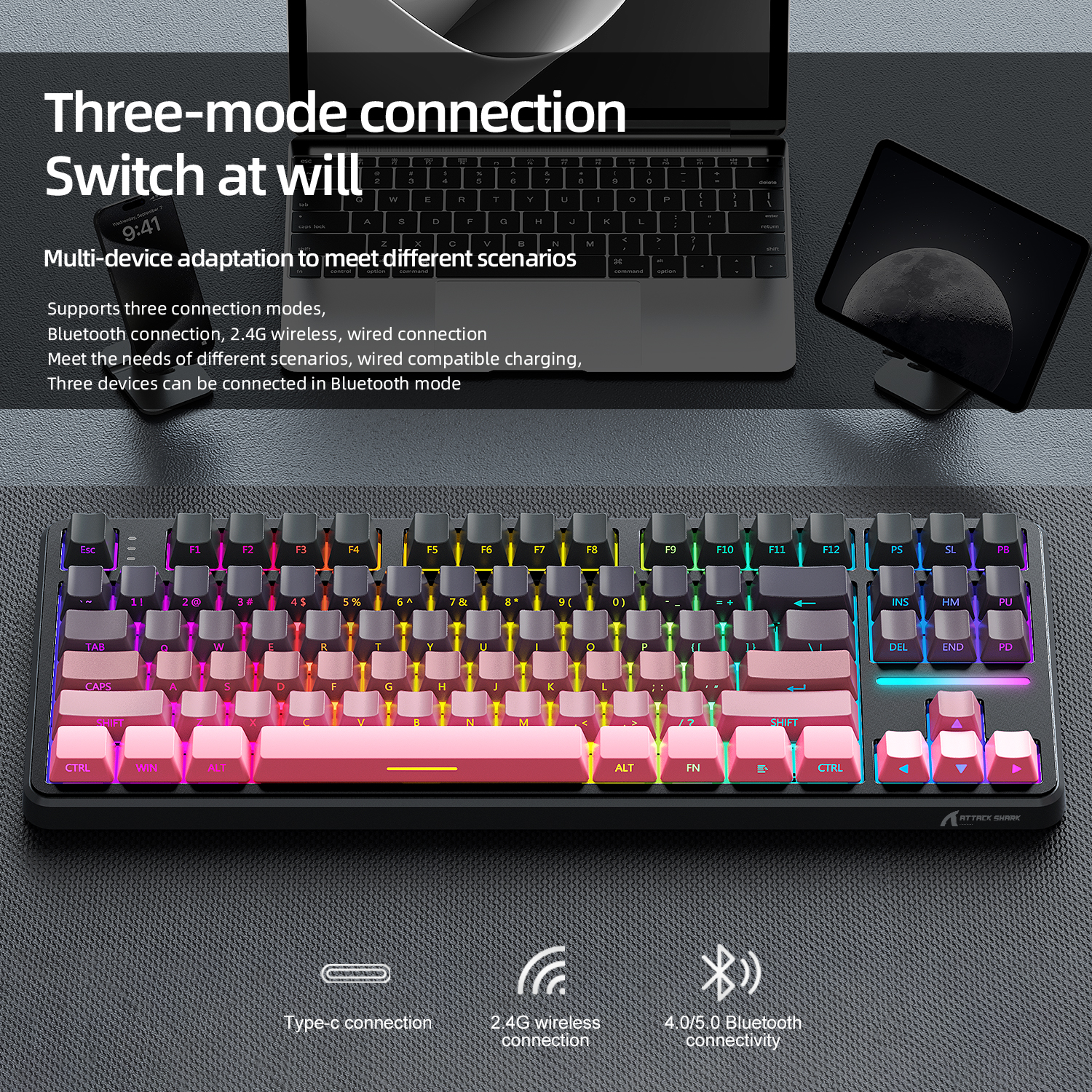 Attack Shark X87 Macro Drive G – Gaming Keyboard Mechanical recenzja i cena