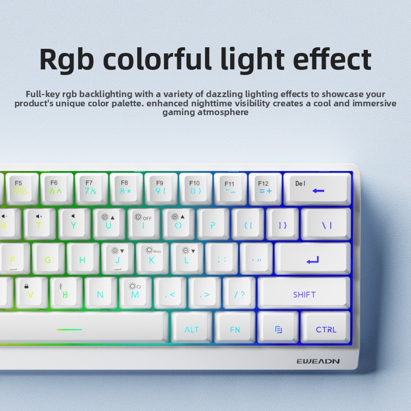 61 keys wireless Mini keyboard – Gaming Keyboard No Noise recenzja i cena