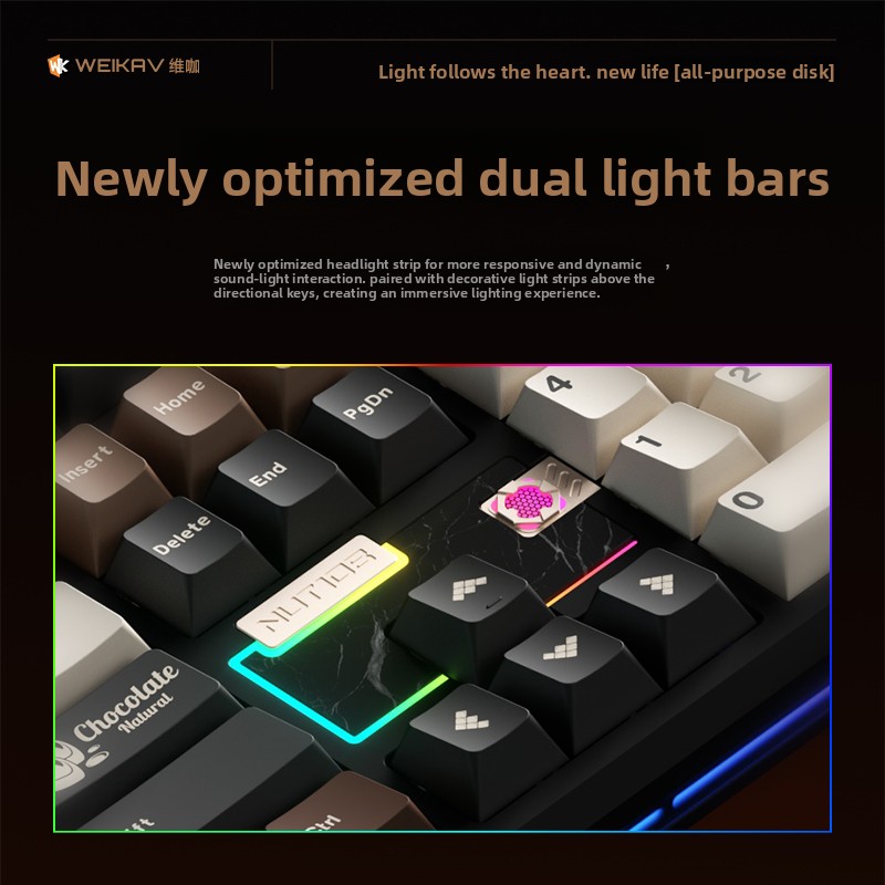 WEIKAV NUT108 Mechanical Keybo – Gaming Keyboard Ergo recenzja i cena