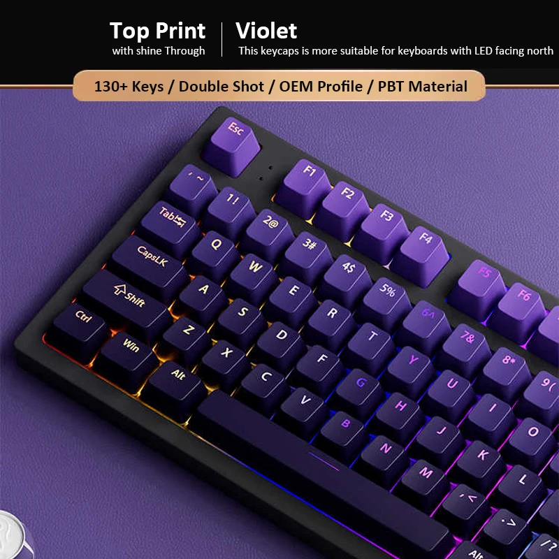 Custom Gradient Violet OEM Pro – Gaming Keyboard Top recenzja i cena
