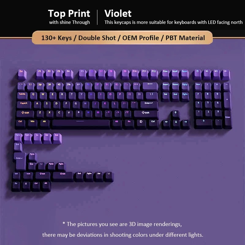 Custom Gradient Violet OEM Pro – Gaming Keyboard Top recenzja i cena
