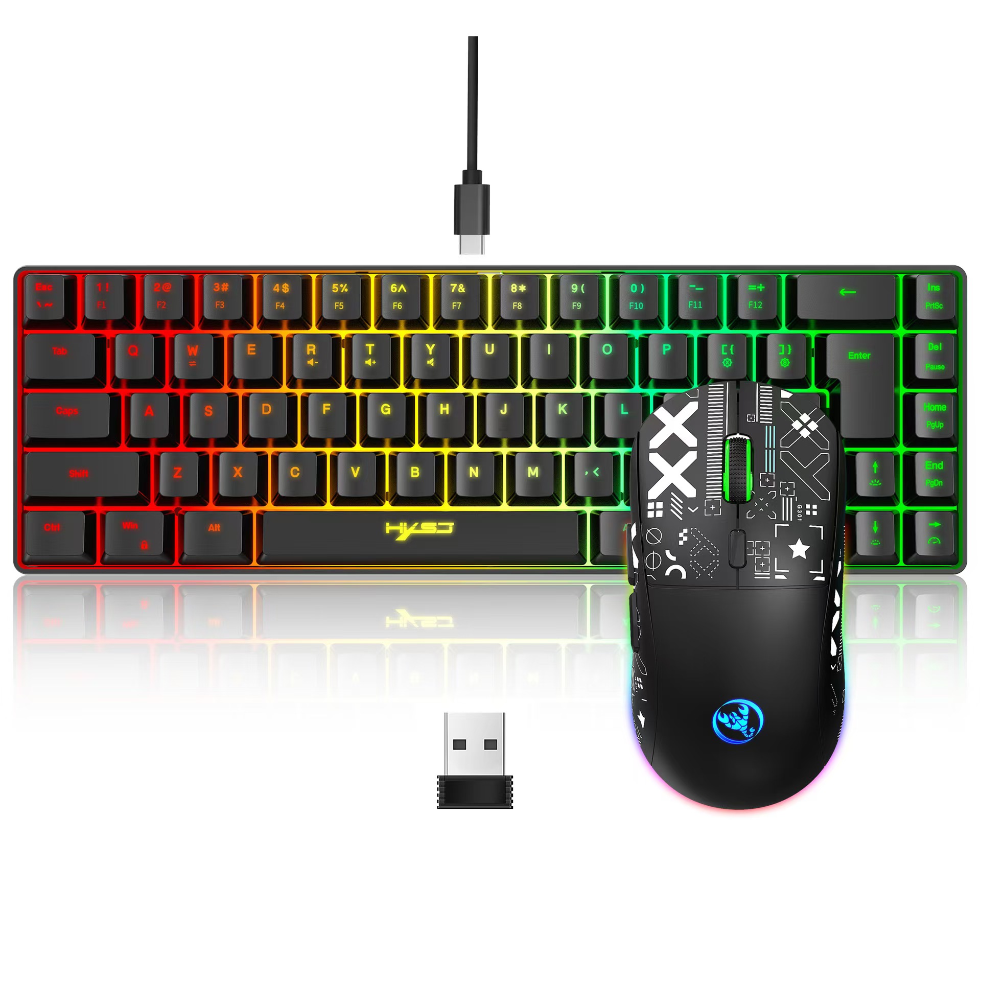60% gaming Keyboard and mouse  – Gaming Keyboard Mouse And Headset Combo recenzja i cena