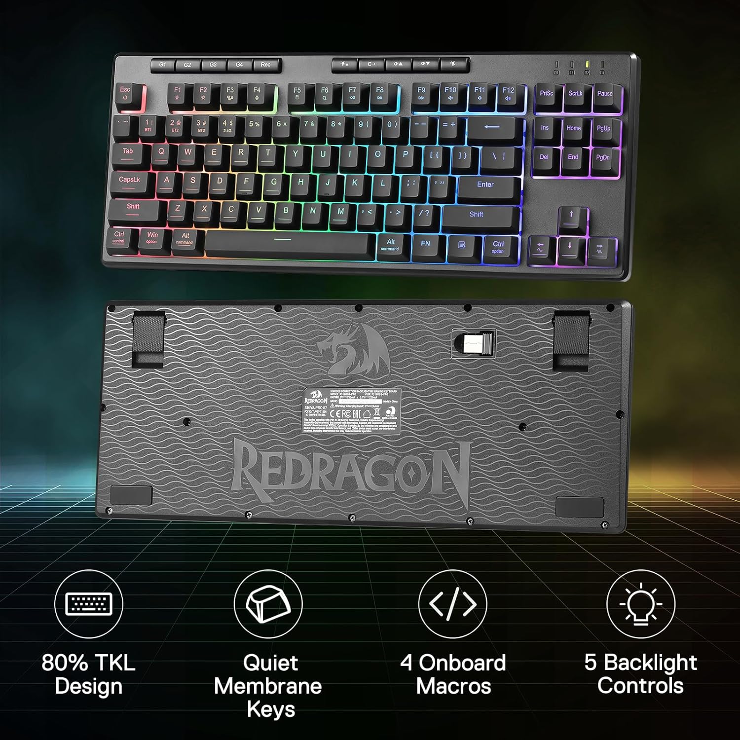 Redragon K516 PRO Shiva TKL RG – Gaming Keyboard Mobile recenzja i cena