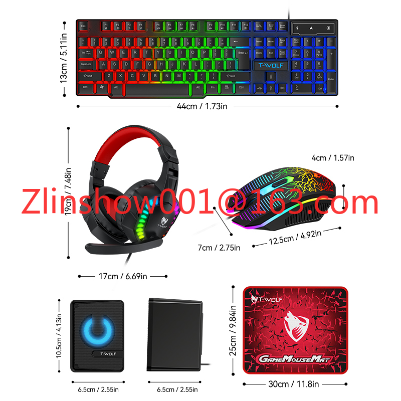 TF880 5IN1 Wired Gaming Keyboa – Gaming Keyboard Mouse And Headset Combo recenzja i cena