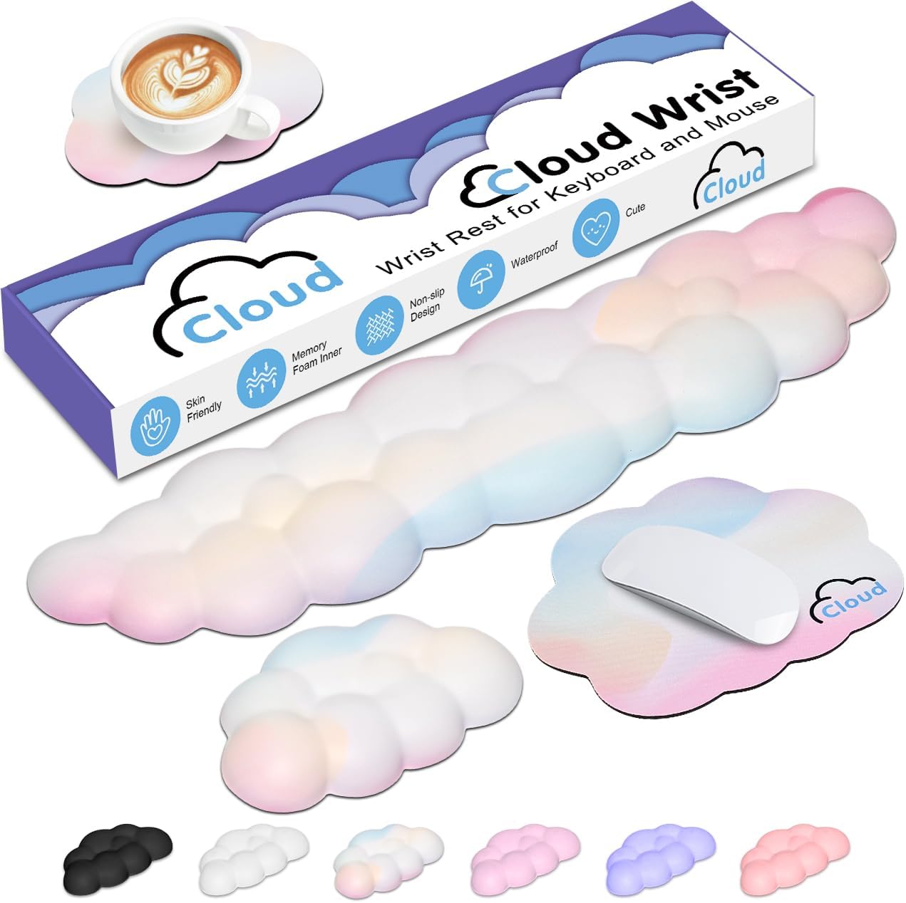 Ergonomic Cloud Wrist Rest wit – Gaming Keyboard Types recenzja i cena