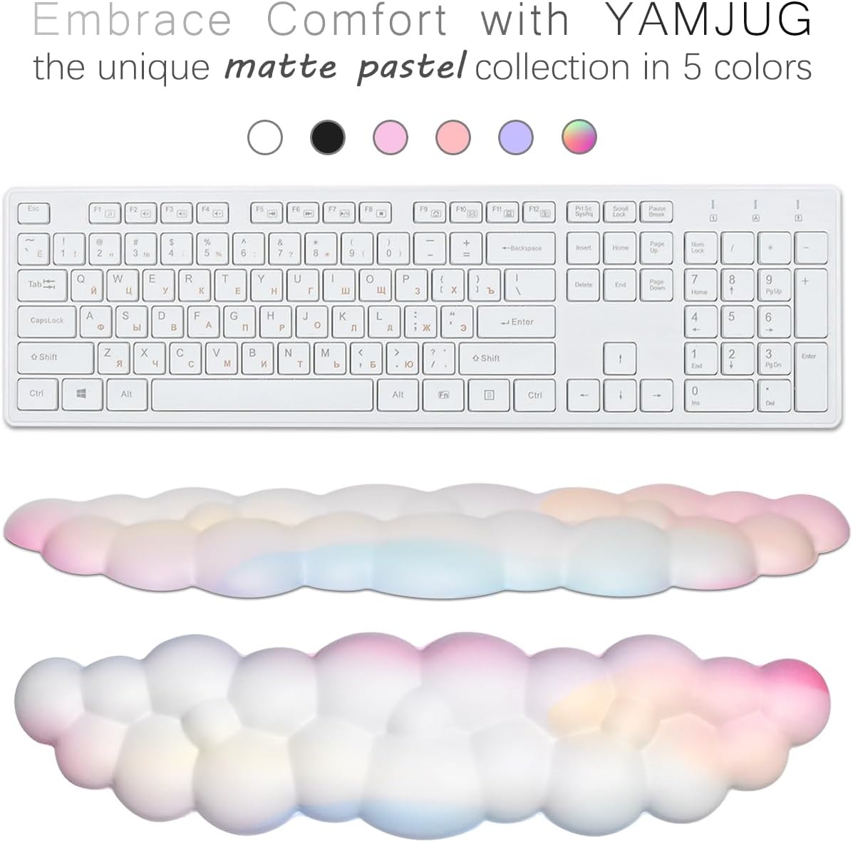 Ergonomic Cloud Wrist Rest wit – Gaming Keyboard Types recenzja i cena