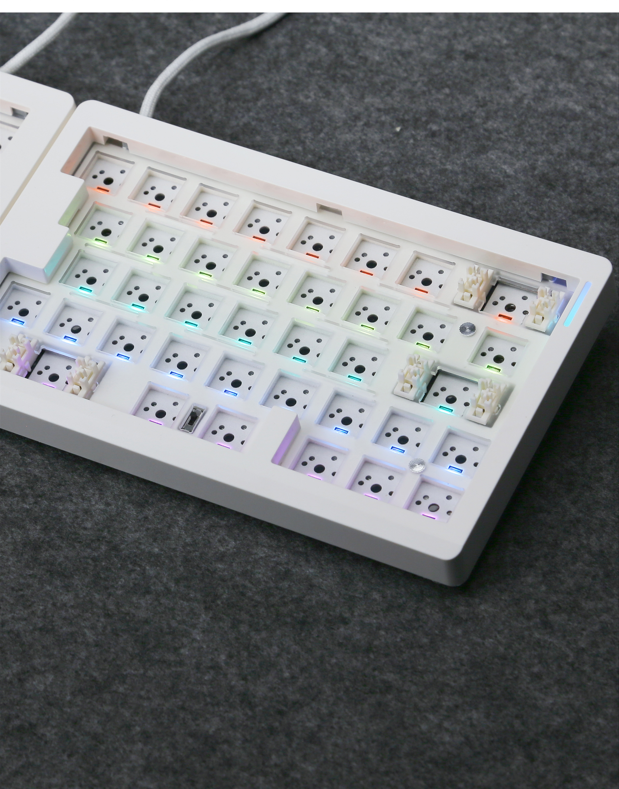 ZUOYA GMK70 VIA/Qmk separate G – Hot Swap Pcb recenzja i cena