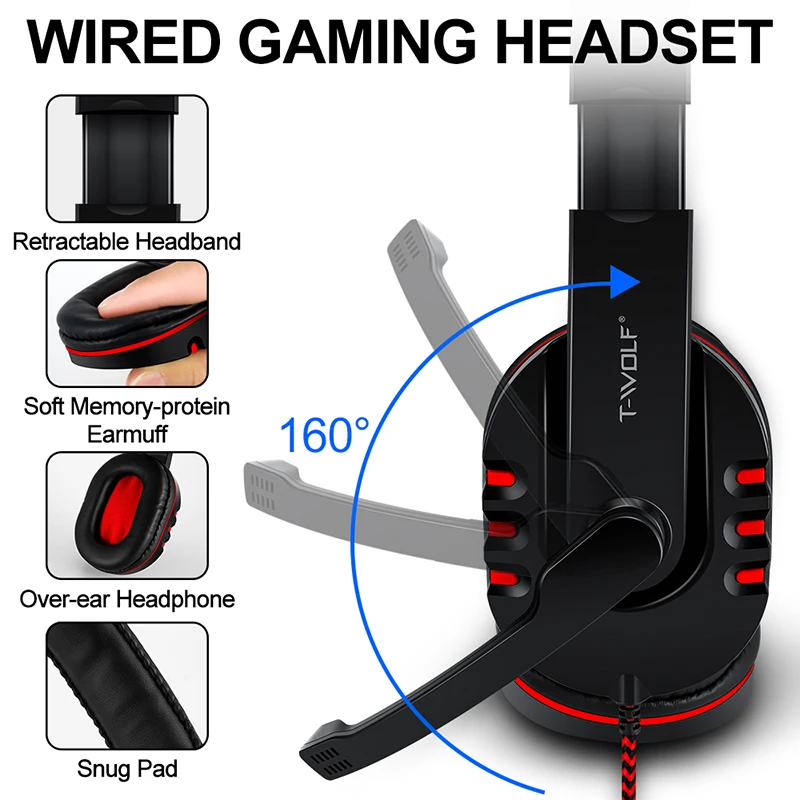 T-WOLF Game Four Piece TF800 I – Gaming Keyboard Mouse Set recenzja i cena
