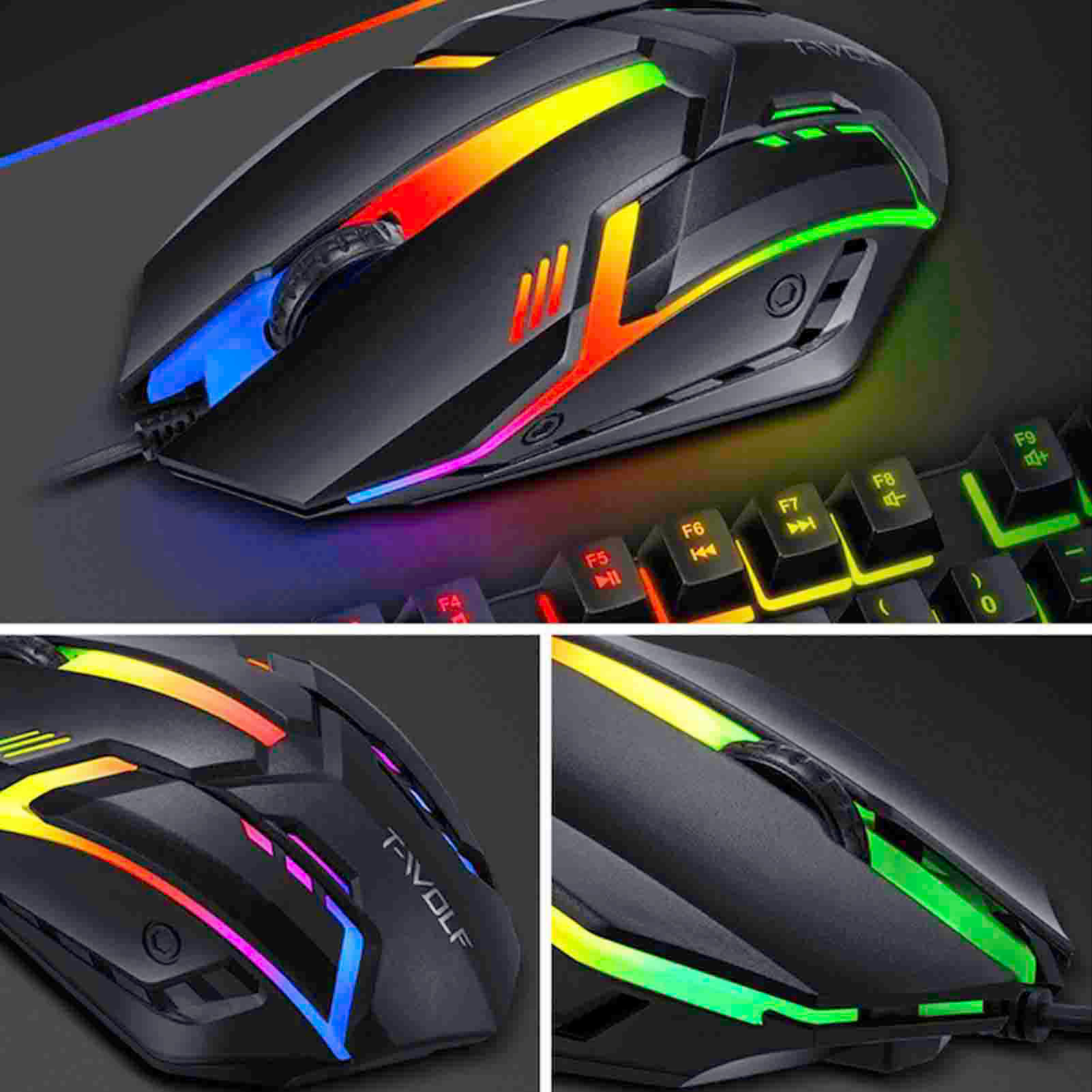 T-WOLF TF800 Four-piece Gaming – Gaming Keyboard Mouse And Headset Combo recenzja i cena