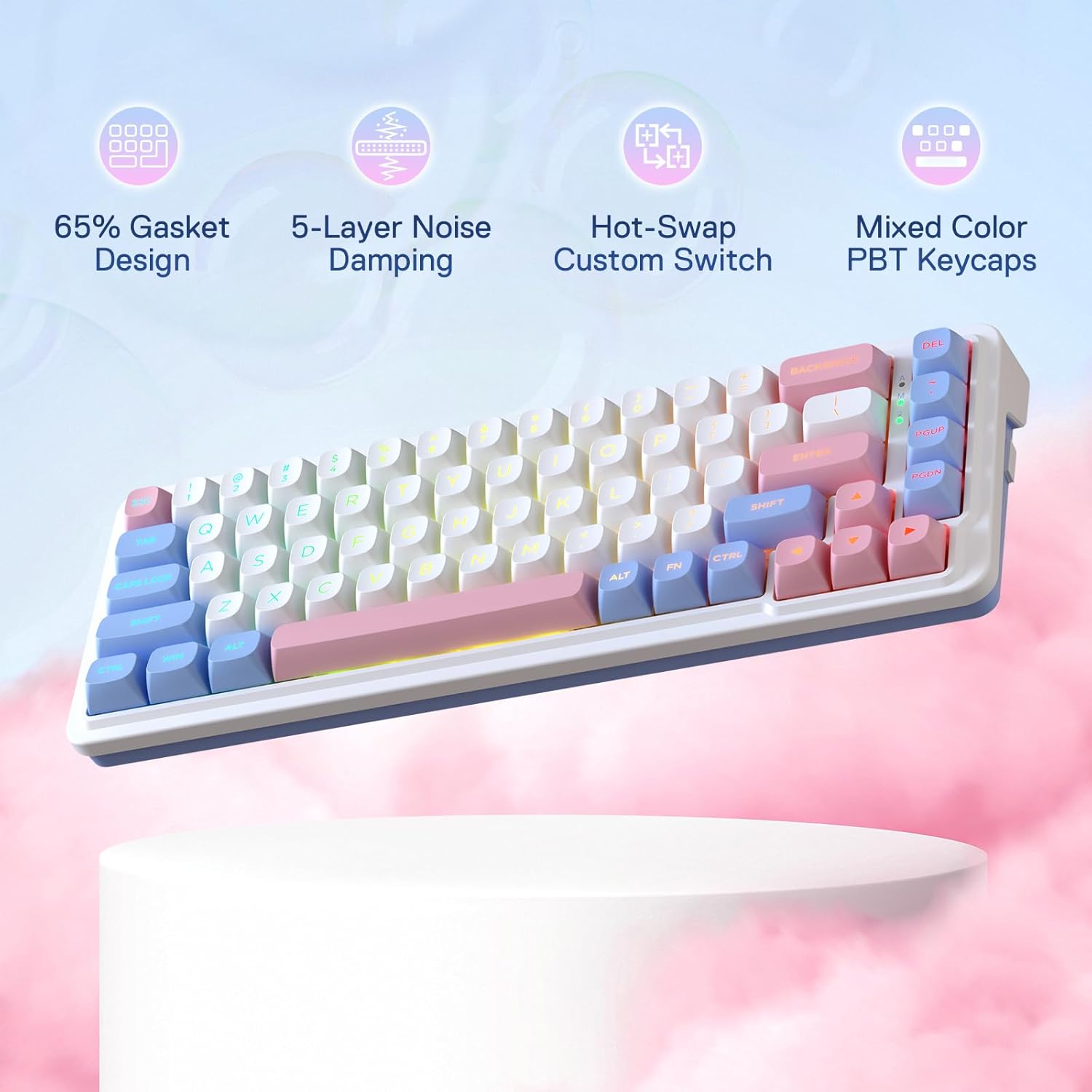 Redragon K709 PRO 65% Wireless – Gaming Keyboard No Noise recenzja i cena