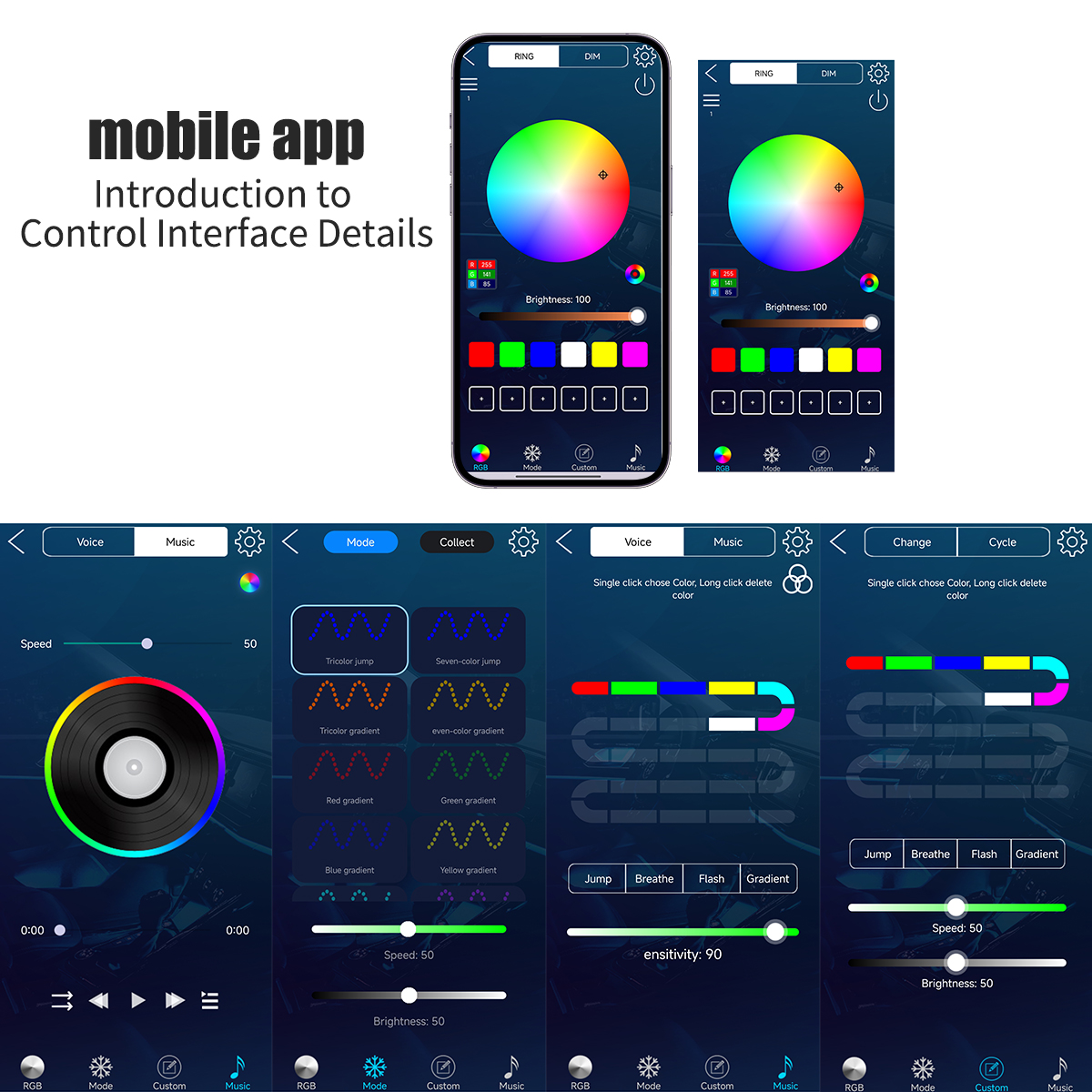90+120CM Car RGB Chassis Light – Rgb Underglow Strip recenzja i cena