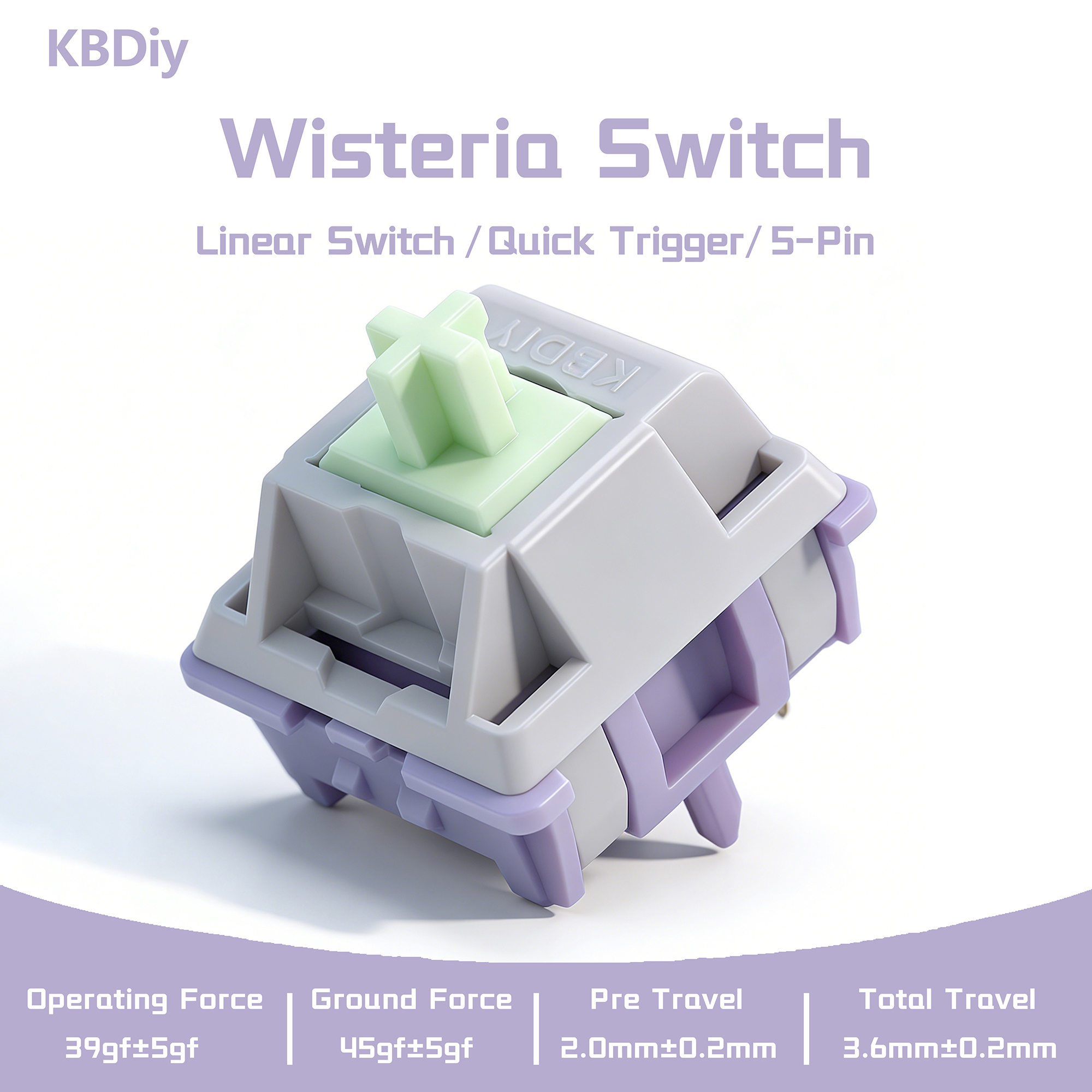 KBDiy Linear Switch Wisteria 5 – Gaming Keyboard Ergo recenzja i cena