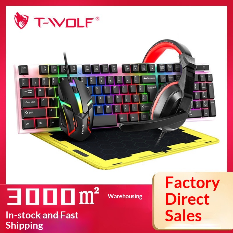 T-Wolf Tf240 4 In 1 Spanish Ga – Gaming Keyboard Mouse And Headset Combo recenzja i cena