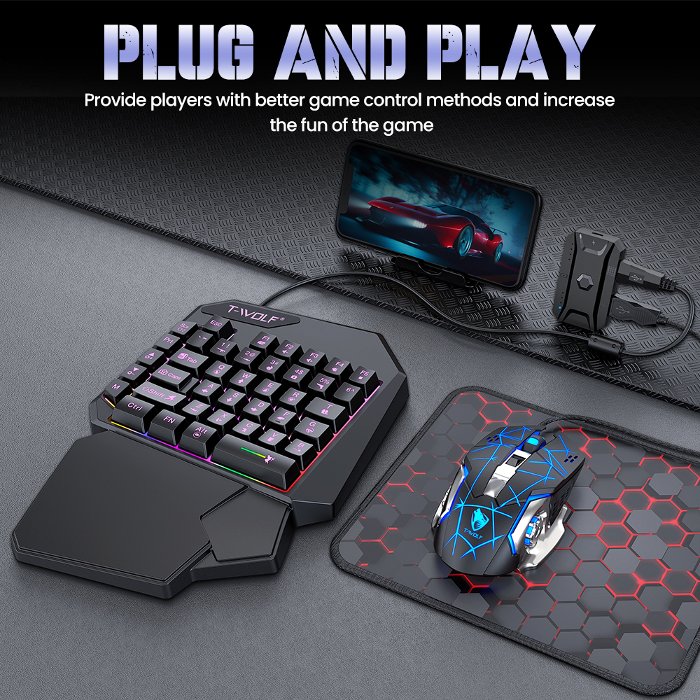 NEW HOT Game Artifact OneHande – Gaming Keyboard Mouse Set recenzja i cena