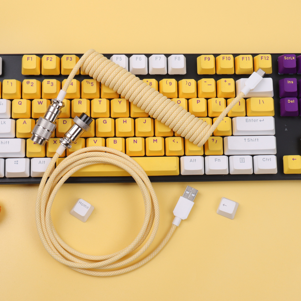 Coiled Cable Keyboard USB Type – Gaming Keyboard Types recenzja i cena
