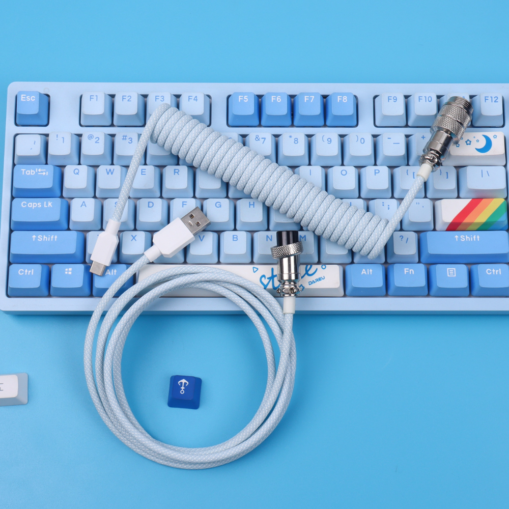 Coiled Cable Keyboard USB Type – Gaming Keyboard Types recenzja i cena