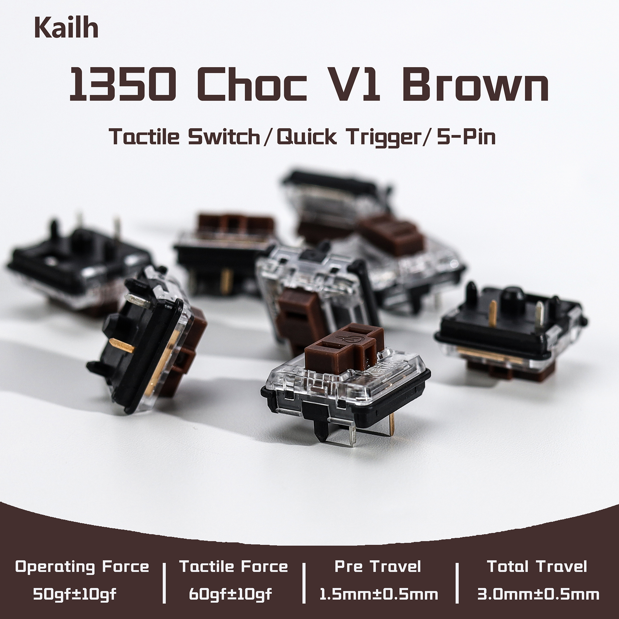 Kailh 1350 Choc V1 Brown Switc – Gaming Keyboard Ergo recenzja i cena