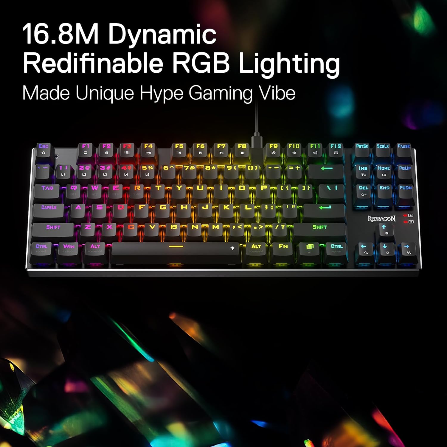 Redragon K660 (K556 TKL) RGB L – Gaming Keyboard No Noise recenzja i cena