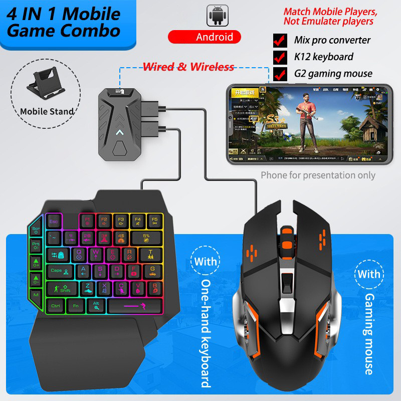 Mobile Games Converter Gaming  – Gaming Keyboard Mobile recenzja i cena