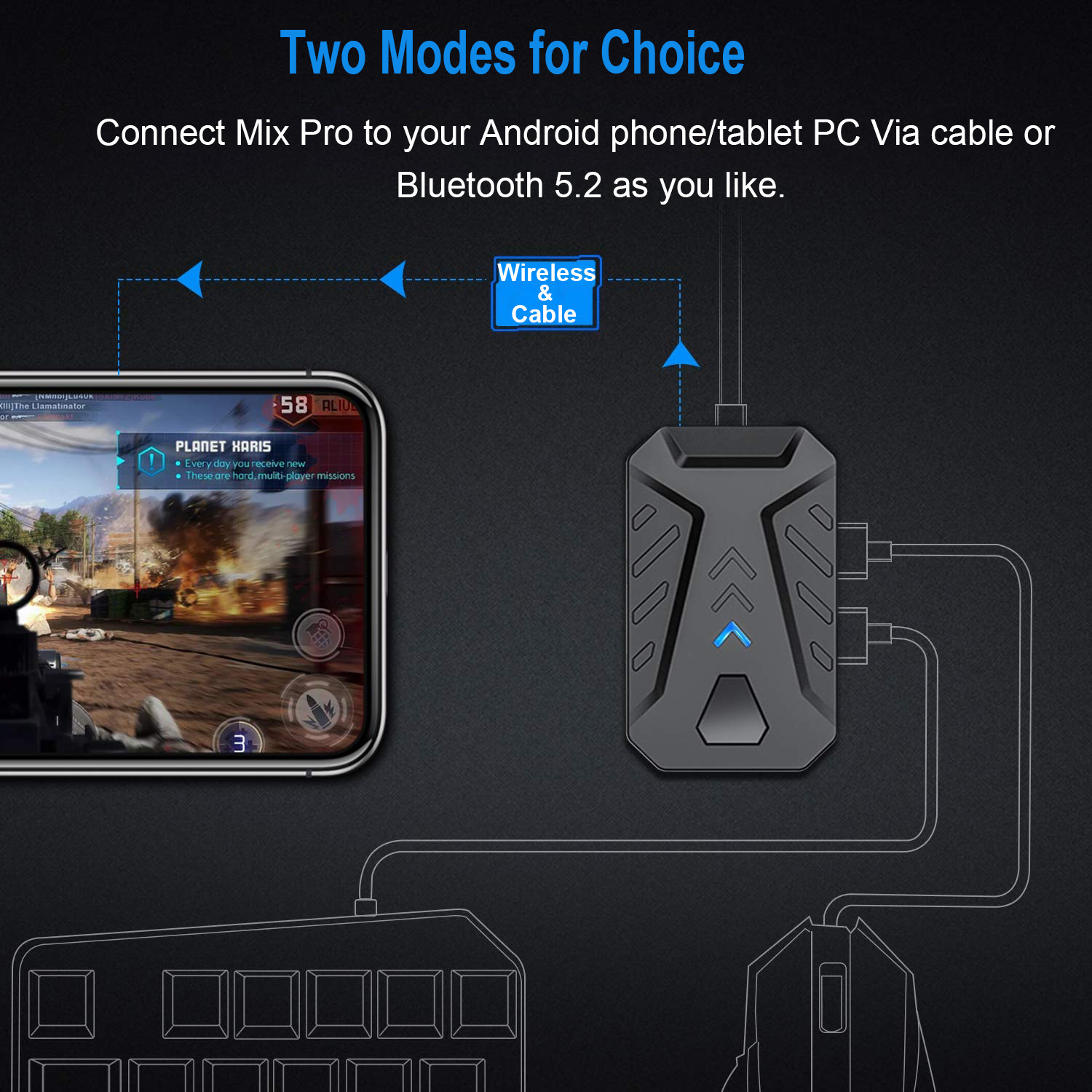 Mobile Games Converter Gaming  – Gaming Keyboard Mobile recenzja i cena