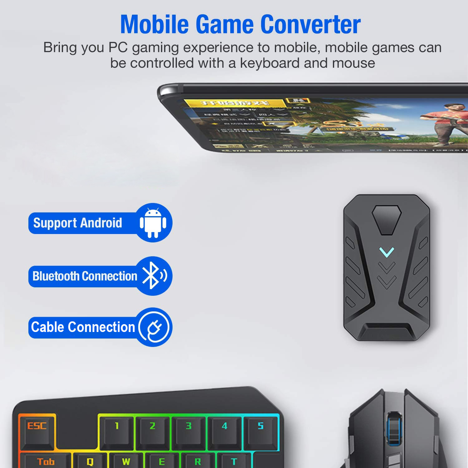 Mobile Games Converter Gaming  – Gaming Keyboard Mobile recenzja i cena